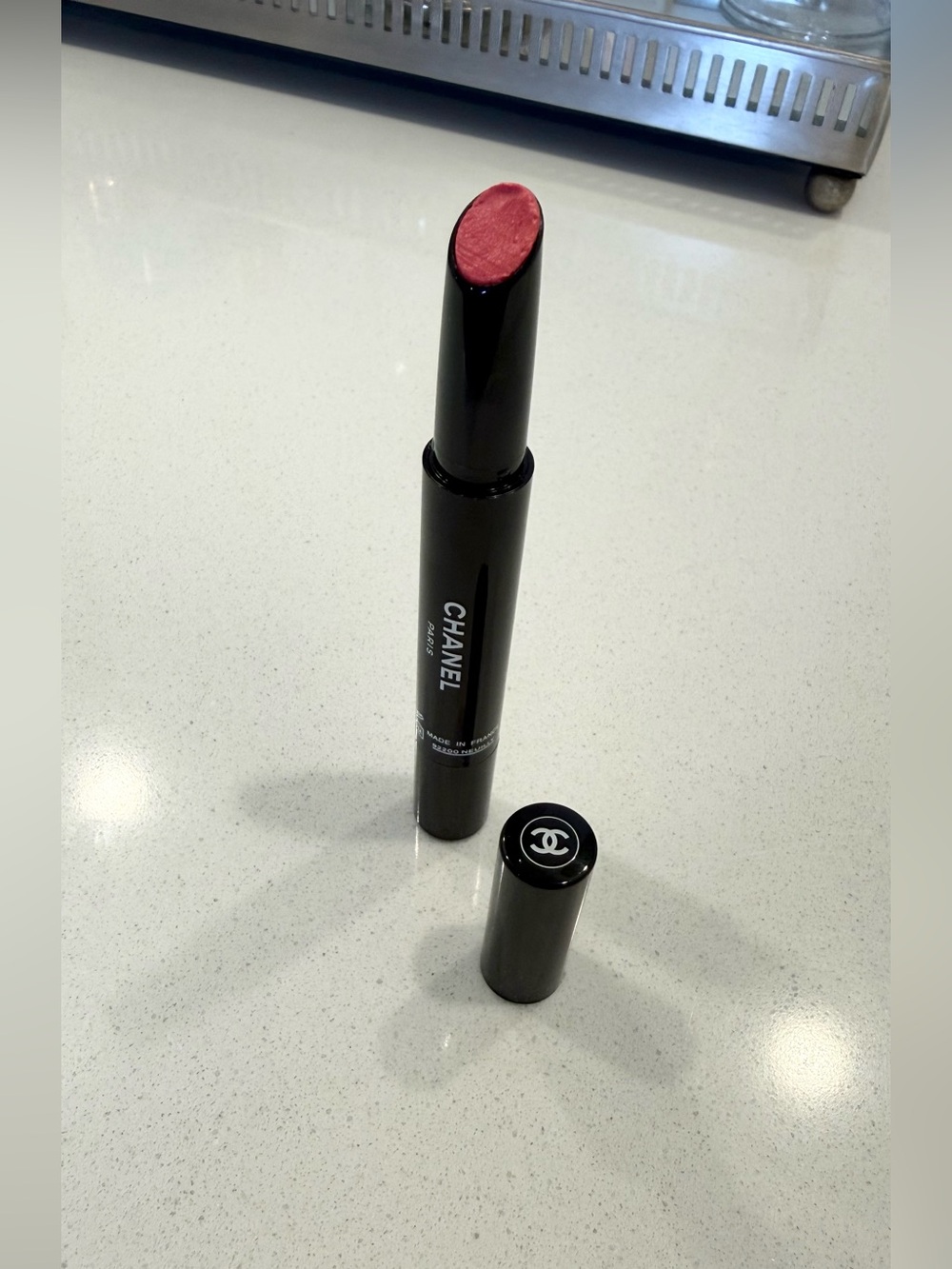 CHANEL Rouge Coco Stylo Lipstick 202 Conte Pink Pearl Glossy Balm